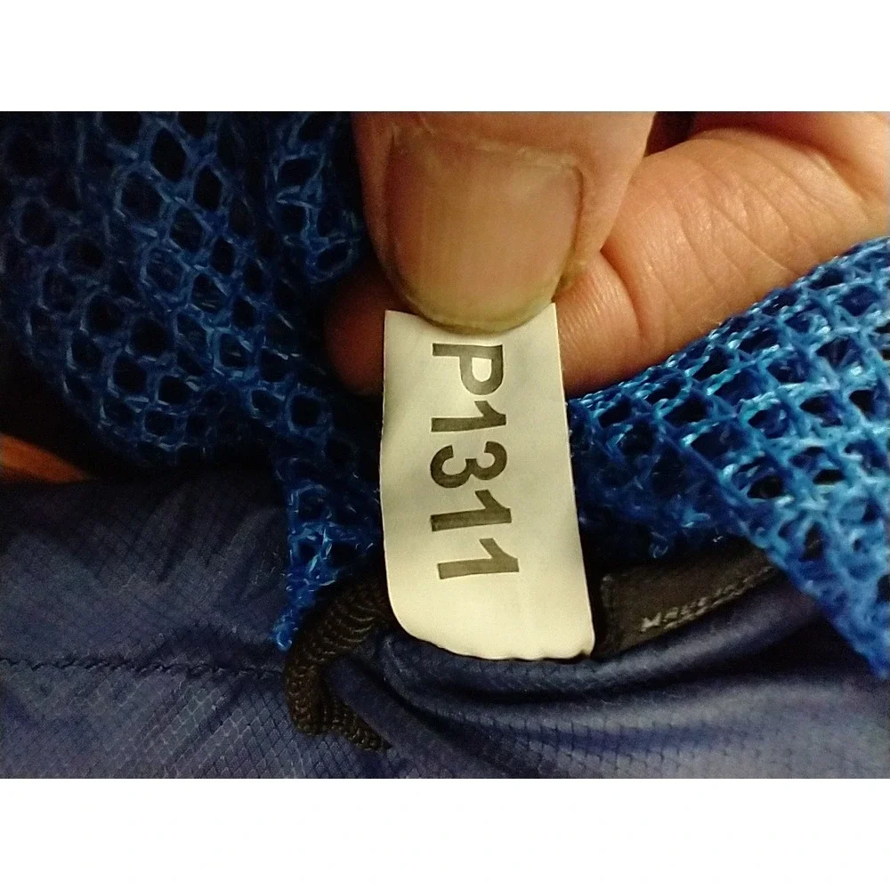 Nathan Packable Mesh Drawstring‎ Backpack Blue Yellow Cycling L Travel Bag